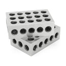 Machifit 2pcs 1x2x3 Inch Blocks 23 Holes Parallel Clamping Milling Tool Precision 0.0001 Inch