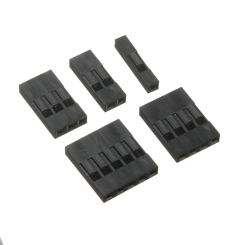 250pcs 2.54mm Dupont Connector 1/2/3/4/5 Pin Male Female Header Housing Crimp Connectors Terminal Jumper Wire Cable Connectors