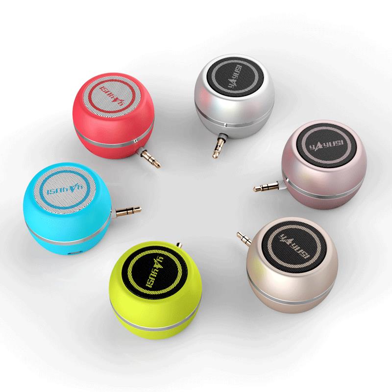 yAyusi A5 Mini Portable 3.5mm Plug Stereo Speaker External Amplifier