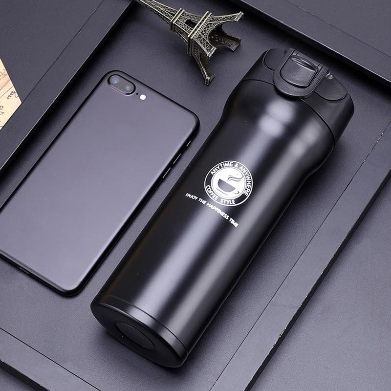 400ML Vacuum Cup Water Bottle Food Grade Stainless Steel Insulated Thermos Tea Coffee Drinking Mug