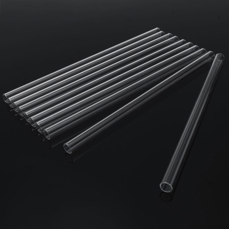 10Pcs 250mm OD 10mm 1mm Thick Wall Borosilicate Glass Blowing Lab Tube