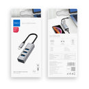 ROCK 4 in 1 Type-c to 4 USB 3.0 High Speed with OTG Function Adapter Hub for Mobile Phone Tablet PC