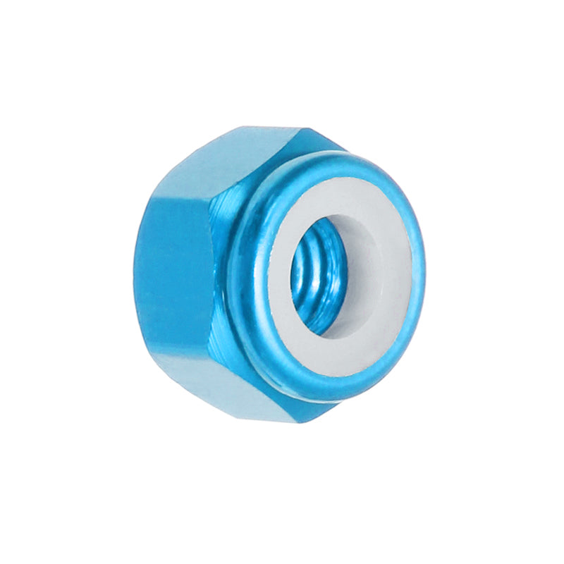 Suleve M3AN1 10Pcs M3 Nut Self-locking Nylon Lock Hex Nut Aluminum Alloy Multicolor