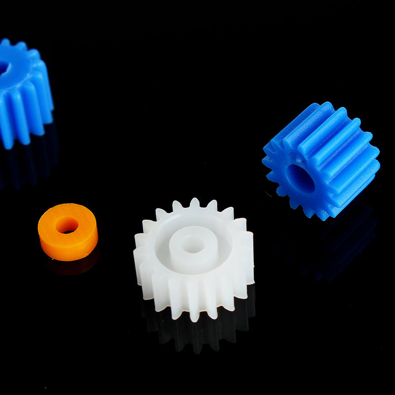26pcs Plastic Spindle Worm Motor Gear Set And Sleeves 2mm 2.3mm 3mm 3.17mm 4mm