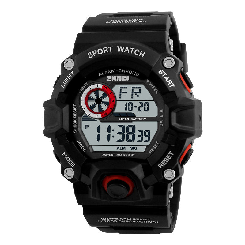 SKMEI 1019 Digital Watch Fashion Multi-funcional Sports Chronograph 50M Waterproof Men Wrist Watch