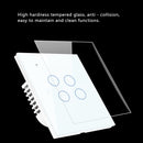 Type 86 EU/UK AC 100-240V Smart Home Wall Touch Switch Waterproof Work With Alexa Google Assistant IFTTT