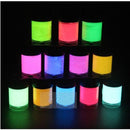 Luckyfine 12 Colors DIY Neon Luminous Paint Ultrabright Fluorescent Paint Set with 2 Painting Brush
