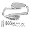 8mm 10mm Chromed CNC Blade Rear Review Mirrors For Harley Dyna Heritage Softail Sportster