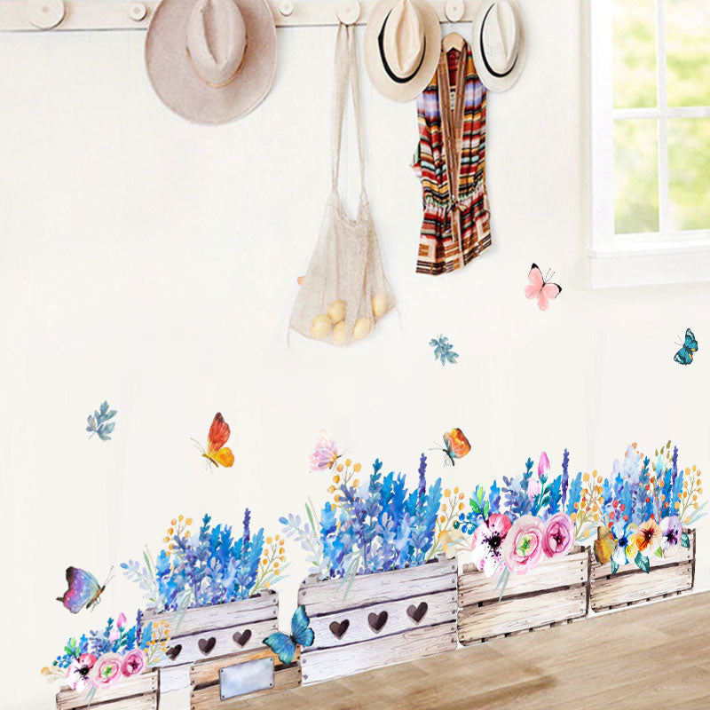 Miico FX64046 Flower Wall Sticker Children's Room And Kindergarten Decorative Wall Sticker  DIY Sticker