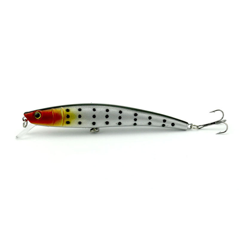 ZANLURE 10pcs/set 11cm 11g Plastic Minnow Wobble Fishing Lure Artificial Hard Crankbait