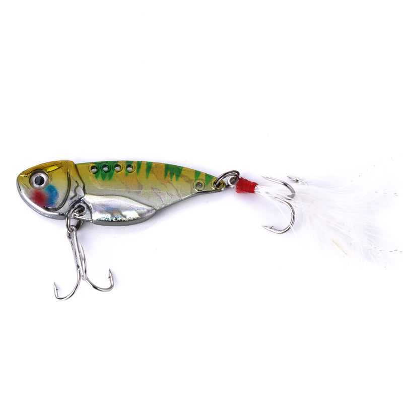 ZANLURE 5pcs/set 5.5cm 11g Quick Sinking Metal VIB Spoon Bait Bass Fishing Lure Artificial Bait Lure