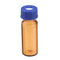 100Pcs/Set 2ml Ungraduated Brown Sample Vials Autosampler Vials Bottles Threaded Vials w/ Write-on Spot Screw Caps Septa