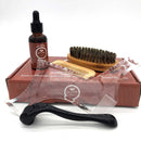 Beard Growth Kit Set Growth Activator With Derma Beard Roller Oil Beard Shape Brush