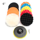 Car Waffle Buffer Polishing Pads 3/4/5/6/7 Inch Cleaning Sponge Waxing Boat Car Buffer Drill Wheel Removes Scratches