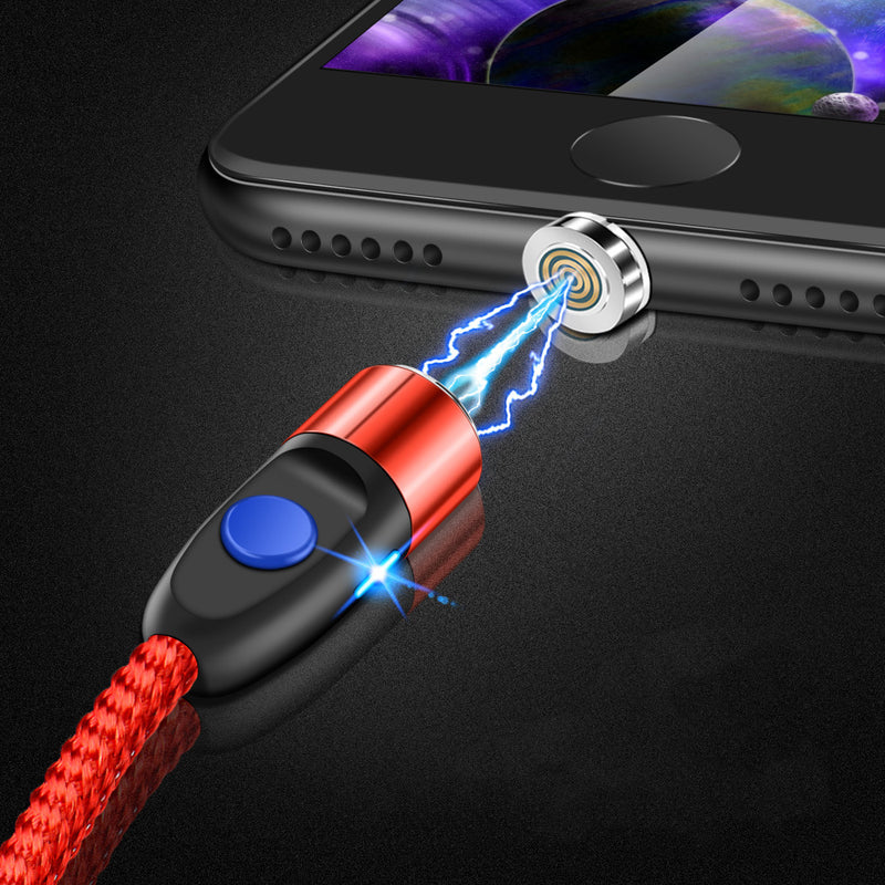 OLAF 3A Micro LED Magnetic Fast Charging Data Cable For Oneplus 7 HUAWEI P30 XIAOMI MI9 S10 S10+