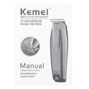 Kemei KM-5026 0mm Bald Rechargeable Professional Hair Trimmer Clipper Cordless Hair Straightener Hair Clipper DIY Modeling Haircut