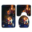 Halloween Shower Curtain Toilet Soft Velvet Non-slip Kitchen Mat Type 6