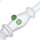 5inch Mini Size Noctilucent Water Glass Pipe Glassware Luminous Green Herb Tube Holder