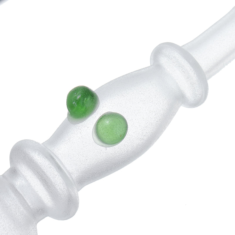 5inch Mini Size Noctilucent Water Glass Pipe Glassware Luminous Green Herb Tube Holder