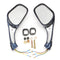 8mm Motorcycle Gy6 Rear View Mirror with Light 50cc 150cc 250cc Scooter Moped
