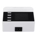 LCD Display 1.9 Inch USB Charger Power Adapter Desktop Charging Station Phone Charger Smart IC technology USB Ports Charger