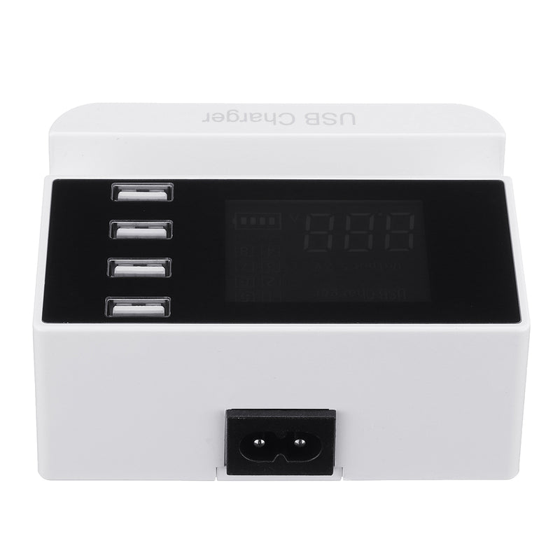 LCD Display 1.9 Inch USB Charger Power Adapter Desktop Charging Station Phone Charger Smart IC technology USB Ports Charger