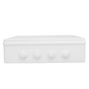 Dustproof Waterproof IP65 Junction Box Universal Electrical Enclosure Cable Case Junction Case Electrical Project Enclosure White