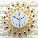 38x38cm Iron Art Gold Wall Clock European Style Quartz Wall Clock For Living-room Bedroom Office