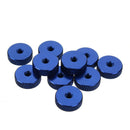 Suleve M3AN11 10Pcs M3 Manual Knurled Thumb Screw Nut Spacer Flat Washer Aluminum Alloy Multicolor