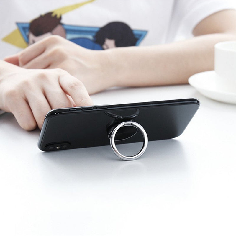 RAXFLY Metal 360 Degree Rotation Finger Ring Holder Desktop Bracket for iPhone Mobile Phone