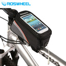 ROSWHEEL 4.8'' 5.5'' Bicycle Touchscreen Phone Bag Frame Tube Bag