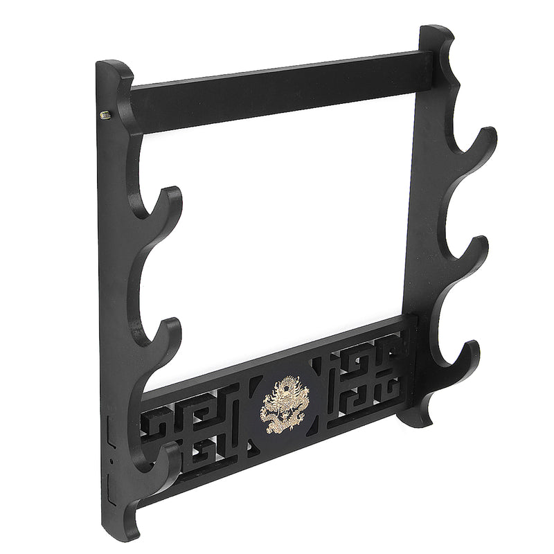 1-4 Tiers Katana Wakizashi Dragon Design Holder Wall Mount Bracket Rack Tool Display Hanger