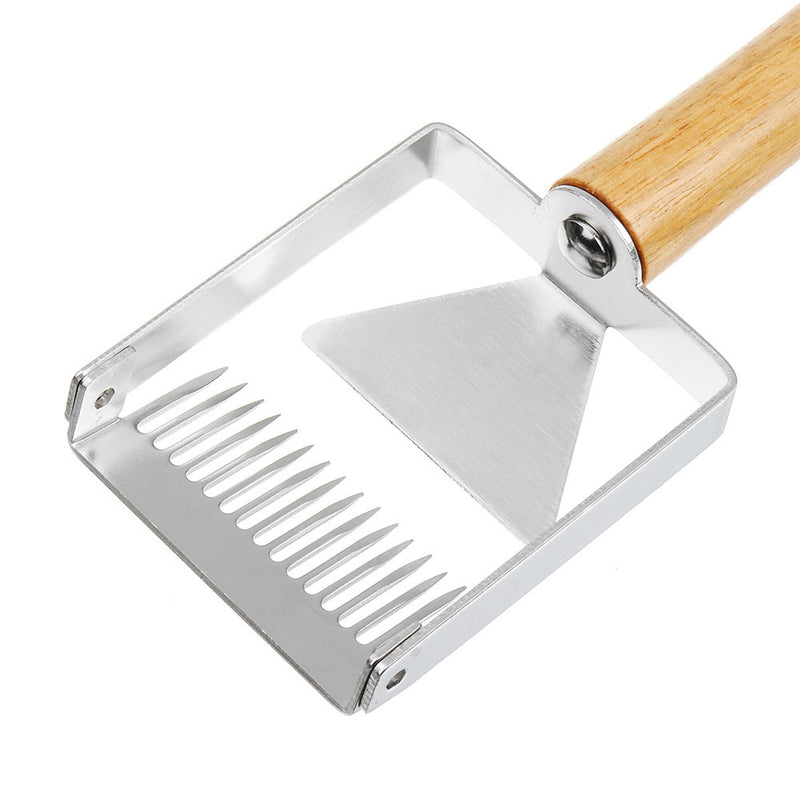 Stainless Steel Bee Hive Uncapping Honey Fork Scraper Shovel Beekeeping Tools Kit