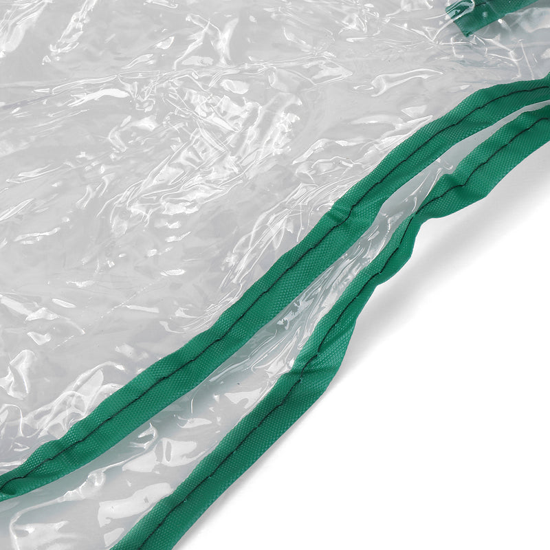 69x49x126cm Apex Roof 3-Tiers Garden Greenhouse Hot Plant House Shelf Shed Clear PVC Cover