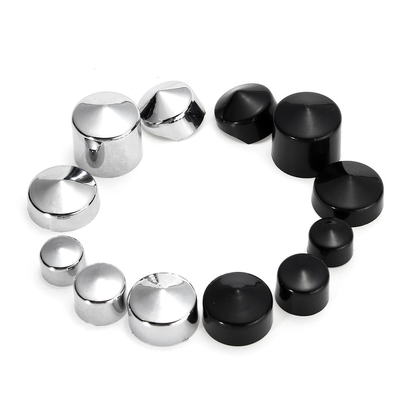76pcs Screw Bolt Topper Caps Cover For Harley Davidson Twin Cam Dyna 1991-2013