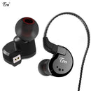 [8 Drivers] TRN V80 2BA+2DD Hybrid Headphone HiFi Dual Balanced Armature Dual Dynamic Bass Earphone