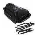 Waterproof Motorcycle Back Seat Storage Bag Tail Saddlebags Box Carry Hand Shoulder Universal Black
