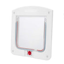 4 Way Locking Pet Door Waterproof Small Dog Cat Door Window Screen Panel Security Flap Door Pet Cage for Interior Doors