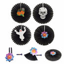 Halloween Paper Fan Wall Hanging Decoration Party Home Decor Gifts Ghost Pumpkin