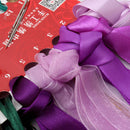 50x58cm 3D Silk Ribbon Purple Flower Cross Stitch Kit Embroidery DIY Handwork Home Decoration