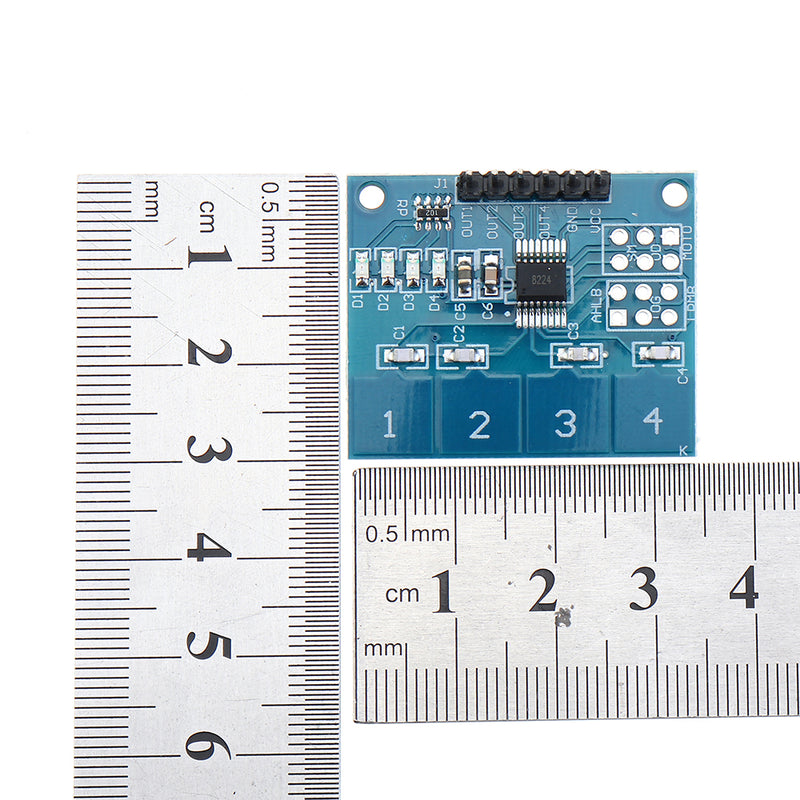 5pcs TTP224 4CH Channel Capacitive Touch Switch Digital Touch Sensor Module