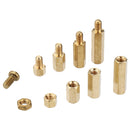 Suleve M4BH2 180Pcs M4 Male-Female Brass Hex Column Standoff Support Spacer Pillar for PCB Board