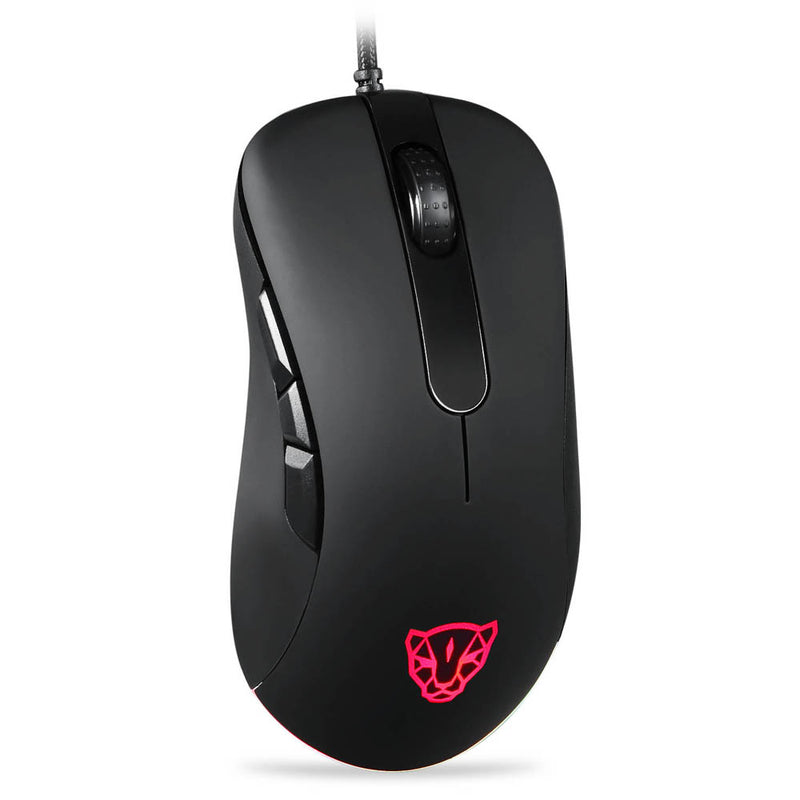 Motospeed V100 Dual Sensor 6200DPI RGB Optical Gaming Mouse with Sniper Key