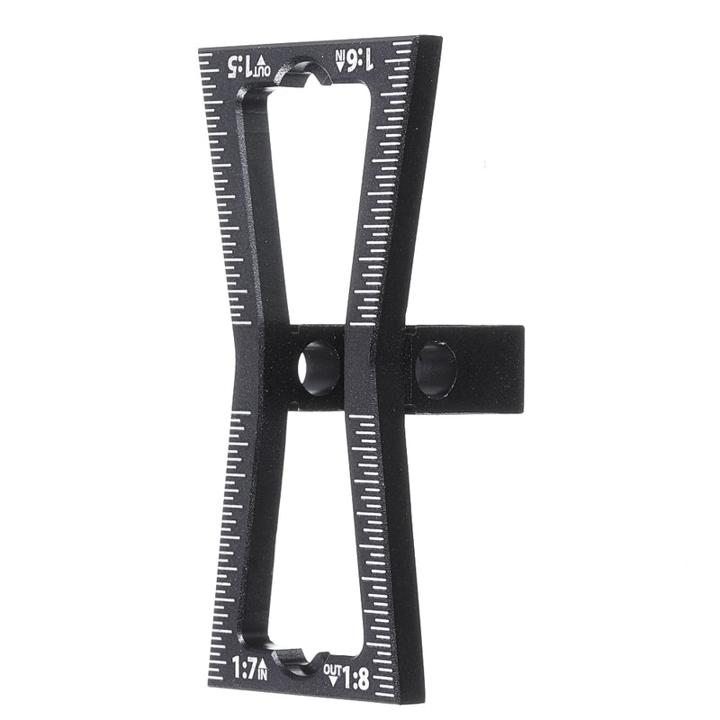 Aluminum Alloy Dovetail Marker Jig Woodworking 1:5 1:6 1:7 1:8 Slopes Dovetail Marking Template Wood Joints Guide