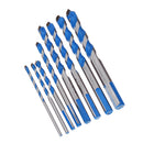 Drillpro 8Pcs Multi Purpose Carbide Tip Drill Bits Set Multi Construction Hole Saw Cutter for Concrete Masonry Ceramics Tiles Wood Plastic Metal Sheets and Aluminum