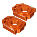 Pair CNC Rear Axle Spindle Chain Adjuster Blocks For KTM SX EXC XCW 125-530 20mm