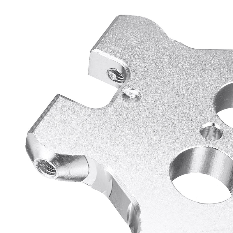 Aluminum Alloy M4 Delta Kossel Fisheye Effector 4mm Hammock Hanging Station For Dual Nozzle Extruder 3D Printer Part
