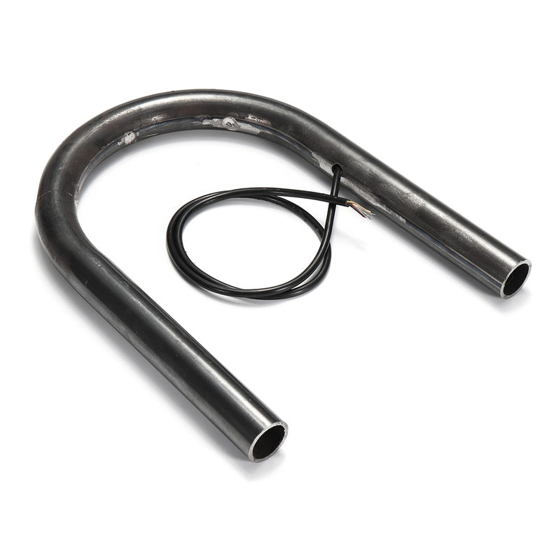Cafe Racer Frame Hoop Tracker End Flat Seat Loop With LED Turn Brake Light