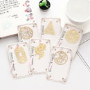 Chinese Style Cherry Blossom Series Metal Hollow Bookmark For Student 10 Pcs