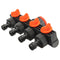 1/2 Inch 4 Way Splitter Garden Water Hose Tap Internal Thread Quick Connector